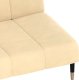 vidaXL 2-osobowa kanapa, kremowa, tapicerowana aksamitem 9
