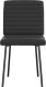 vidaXL Krzesła stołowe, 2 szt., czarne, obite sztuczną skórą 4