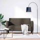 vidaXL vidaXL Sofa dwuosobowa ciemnoszara 110 cm sztuczna skóra 1