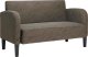 vidaXL vidaXL Sofa dwuosobowa ciemnoszara 110 cm sztuczna skóra 2