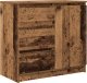 vidaXL Komoda z szufladą Stare drewno 71x35x65 cm Drewno klejone 2