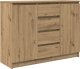 vidaXL Komoda z szufladami Artisan Oak 100,5x35x76 cm Drewno klejone 2