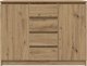 vidaXL Komoda z szufladami Artisan Oak 100,5x35x76 cm Drewno klejone 6