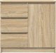vidaXL Komoda z szufladą Dąb Sonoma 71x35x65 cm Drewno klejone 6