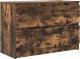 vidaXL Szafka RTV Dąb wędzony 80x35x54 cm Drewno klejone 2