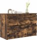 vidaXL Szafka RTV Dąb wędzony 80x35x54 cm Drewno klejone 4