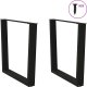 vidaXL Nogi do stołu jadalnego w kształcie litery V 2 szt. Czarne Stal 4