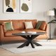 vidaXL Noga stolika kawowego, czarny, 98x58x(42-43) cm, stal 1