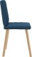 vidaXL Krzesła stołowe, 6 szt., niebieskie, obite tkaniną 5