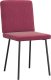 vidaXL Krzesła stołowe, 4 szt., winna czerwień, obite aksamitem 4