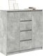 vidaXL Komoda z szufladami Betonowy Szary 100,5x35x98,5 cm 4