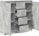 vidaXL Komoda z szufladami Betonowy Szary 100,5x35x98,5 cm 5