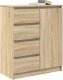 vidaXL Komoda z szufladami Dąb Sonoma 71x35x84 cm Drewno klejone 4