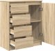 vidaXL Komoda z szufladami Dąb Sonoma 71x35x84 cm Drewno klejone 5