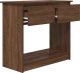 vidaXL Konsola z szufladami Brązowy Dąb 85,5x38,5x74,5 cm 4