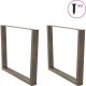 vidaXL Nogi do stołu jadalnego w kształcie litery V 2 szt. Stal 3