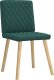 vidaXL Krzesła stołowe, 2 szt., ciemnozielone, obite tkaniną 4