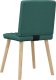 vidaXL Krzesła stołowe, 2 szt., ciemnozielone, obite tkaniną 6