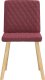 vidaXL Krzesła stołowe, 2 szt., winna czerwień, obite tkaniną 3