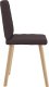 vidaXL Krzesła stołowe, 6 szt., ciemnobrązowe, obite tkaniną 5