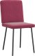 vidaXL Krzesła stołowe, 2 szt., winna czerwień, obite aksamitem 3