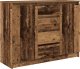 vidaXL Komoda z szufladami Stare drewno 100,5x35x76 cm 2