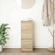 vidaXL Komoda Sonoma Oak 29,5x34x76 cm Drewno klejone 3