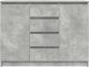vidaXL Komoda z szufladami Betonowy Szary 100,5x35x76cm Drewno klejone 6