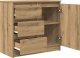 vidaXL Komoda z szufladą Artisan Oak 71x35x65 cm Drewno klejone 5