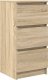 vidaXL Komoda Sonoma Oak 37,5x35x76 cm Drewno klejone 2