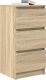 vidaXL Komoda Sonoma Oak 37,5x35x76 cm Drewno klejone 4