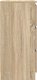 vidaXL Komoda Sonoma Oak 37,5x35x76 cm Drewno klejone 7