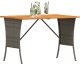 vidaXL Stół ogrodowy z blatem z drewna akacjowego szary 105x75x72 cm 3
