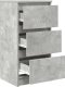 vidaXL Komoda Betonowa Szara 37,5x35x76 cm Drewno klejone 5
