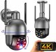 Kamera WIFI IP Zewnętrzna Obrotowa 8MPx 4K ULTRA HD 2160p Grafitowa Czarna [GREAT-8] 11