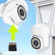 Kamera zewnętrzna WIFI Bezprzewodowa 5mpx Śledzenie APLIKACJI ZOOM MIKROFON [SIMPLY 5] 5