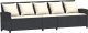 vidaXL 4-częściowy zestaw ogrodowy z poduszkami w kształcie litery L 7