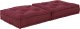 vidaXL Puf modułowy, bordowy, 70x70x36, materiał 3