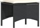vidaXL 4-cz. zestaw wypoczynkowy do ogrodu, poduszki, czarny rattan PE 8