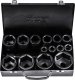 Zestaw nasadek udarowych głębokich 3/4" 14el. (6-kątnych) (17-65mm) 10