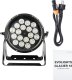 REFLEKTOR ZEWNĘTRZNY OŚWIETLENIE SCENICZNE LED RGBWA UV 18X12W IP65 5