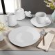 Serwis obiadowy Salerno, porcelana, dla 12 osób, 100 elementów - biały 2