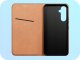 Etui z Klapką do Samsung Galaxy S25 Plus (Skórzane, Magnetyczne, Brązowe) 1