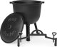 Kociołek żeliwny stojący 10L garnek myśliwski ognisko grill MultiGarden 3