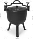 Kociołek żeliwny stojący 10L garnek myśliwski ognisko grill MultiGarden 6