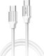Beline Kabel 65W USB-C/USB-C 1m           biały/white BLNCWC03 1