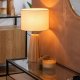Lampa stołowa Atmosphera Lampka nocna ADONA na drewnianej nodze, wys. 53 cm 2
