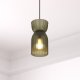 Lampa wisząca z zielonego szkła ANCEL, Ø 14 cm 1