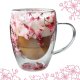 Szklanka termiczna z kwiatami w środku 300ml 1szt SZK101 1