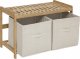Ławka do łazienki TIDY BOX, 2 pojemniki do przechowywania, 66,8 x 44 x 35 cm 1